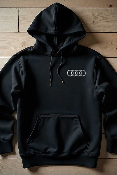 Męska Czarna Bluza M Audi Logo | Rozmiary S-XL