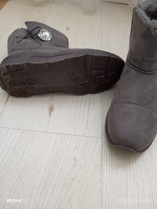Buty śniegowce damskie ocieplane