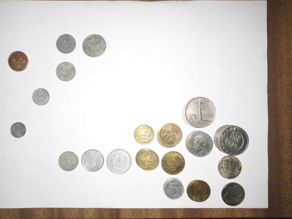 Monety polskie - różne nominały, różne lata