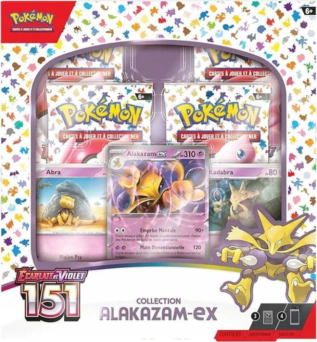 Pokemon 151 Scarlet & Violet TCG   ALAKAZAM EX BOX ENG Nowy