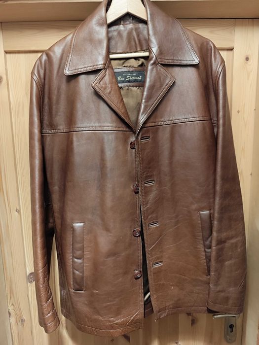 Ben Sherman kurtka skórzana męska