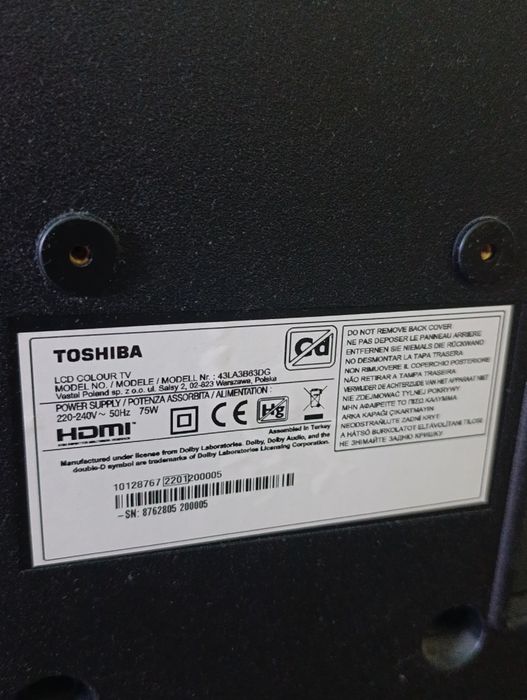 Telewizor Toshiba 43 FHD.