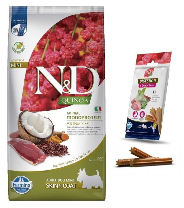 Farmina Dog N&D Quinoa Skin & Coat Adult Mini duck 7 kg