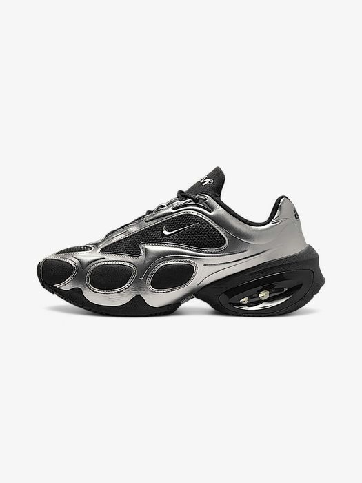 Кросівки Nike Air Max Muse Black Metallic Silver premium | Кроссовки Найк жіночі чоловічі