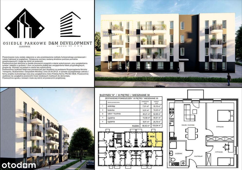 58,42 m² | 3.Pok | Balkon | Specjalna Oferta! - Widok 2