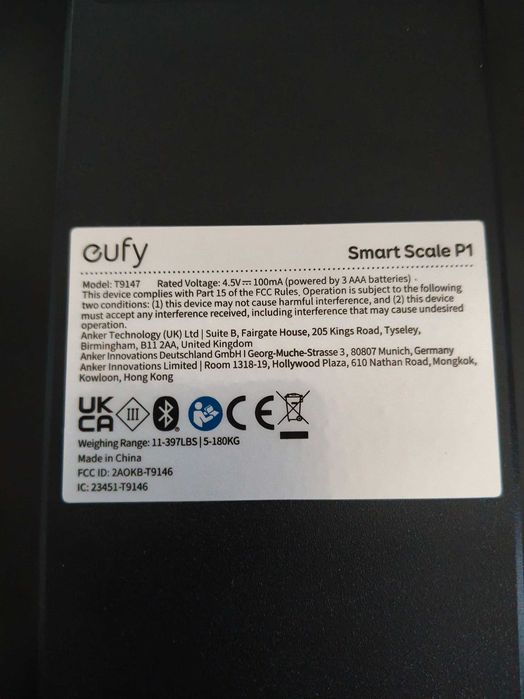 Eufy SMART SCALE P1 (T9147) Розумні ваги з Bluetooth
