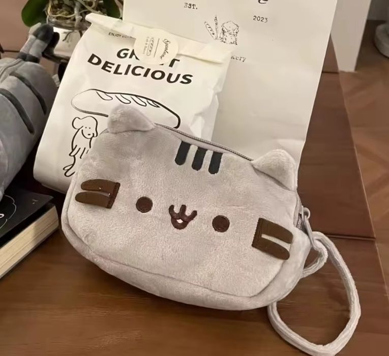 Пенал pusheen, плюшевий пенал м'який пенал сумка пушин Pushen cat