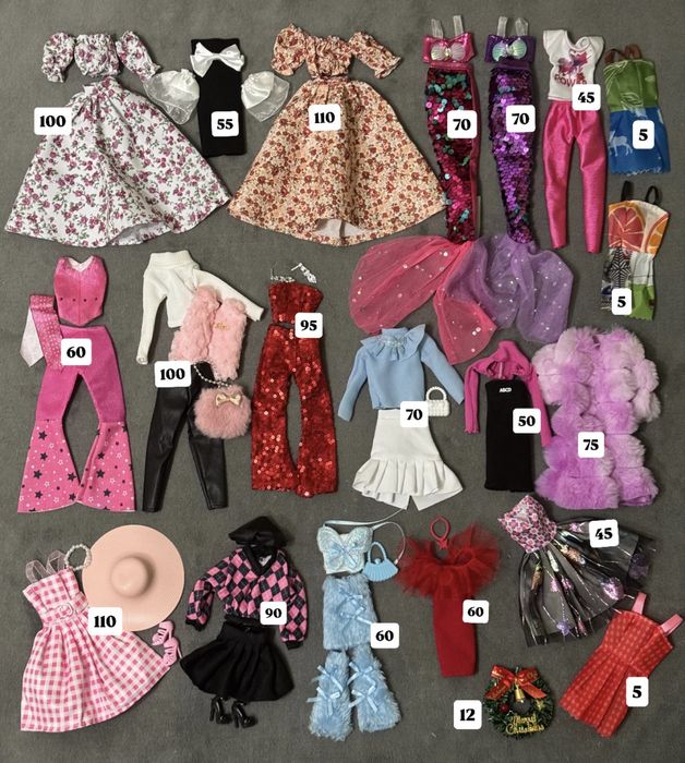 Одяг сукні костюми для ляльки Барбі і Кена