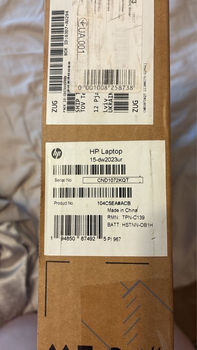 hp laptop 15 dw2023ur на запчастини