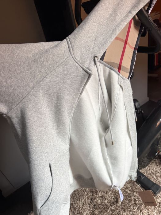 Sweat zip moletom capuz burberry
