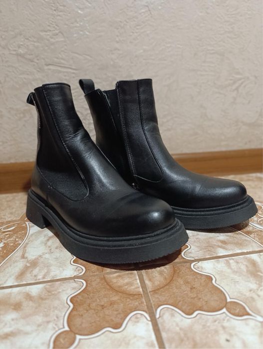 Черевики зимові/ стильні челсі