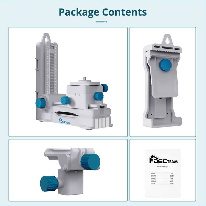 Магнітний кронштейн для лазерного рівня + з прищіпкою,Huepar,DecTeam