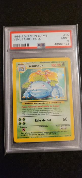Graded Slabs PSA 9 Blastoise e Venusaur Holo Base Set