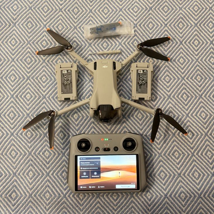 ИДЕАЛ / Дрон Dji Mini 3 + Пульт Dji RC + Аксессуары / Квадрокоптер
