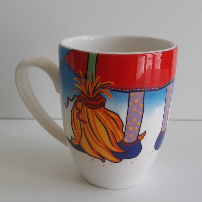 Caneca Vista Alegre Gato Bruxa Era Uma Vez Um Sonho