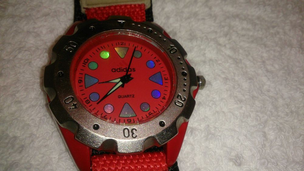 adidas (relógio diver-mergulhador) vermelho