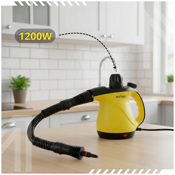 Myjka Parowa Czyścik Do Okien Fug Parownica Ręczna 3,5Bar 1200w Zestaw