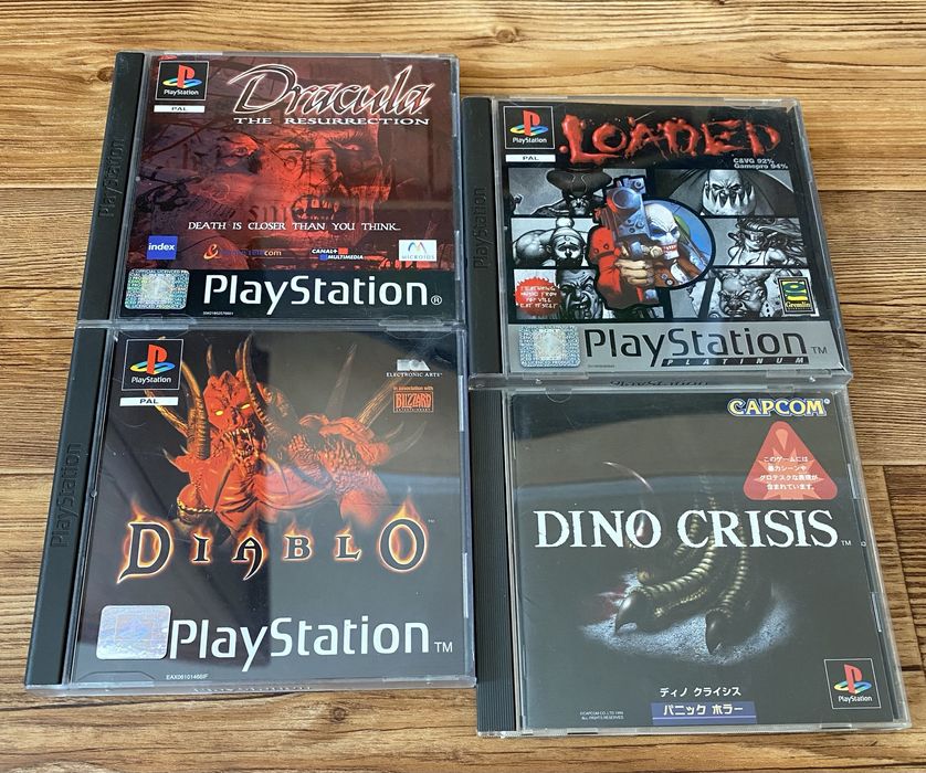 Sony PS1: Silent Hill, Diablo, Twisted Metal, Metal Gear Solid, Doom.