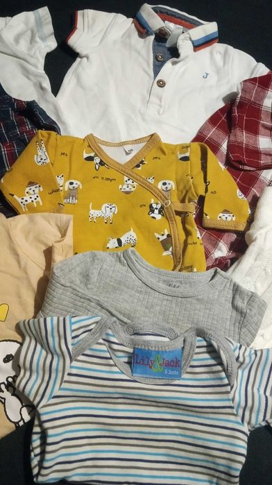 Zestaw ciuszkow dla niemowlaka 56 i 62, stan bdb