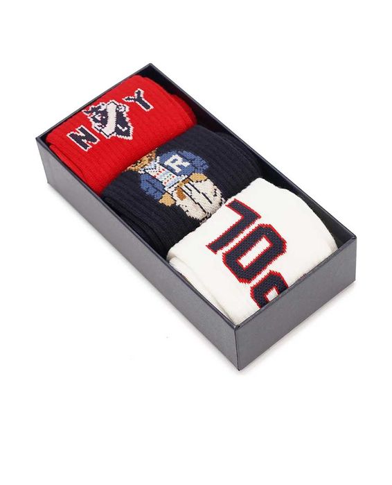 Набір шкарпеток polo ralph lauren 3 пари оригінал, трендові шкарпетки