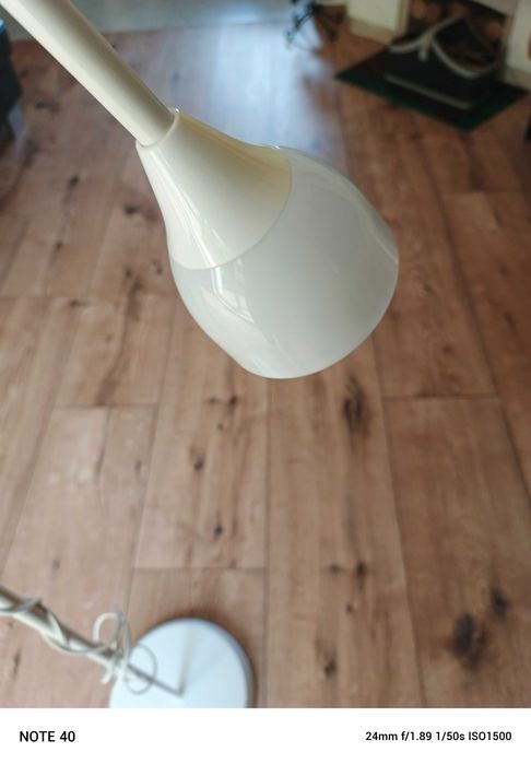 LAMPA stojąca biała