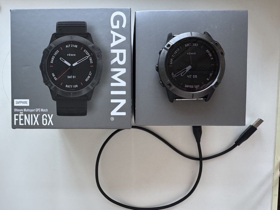 Чоловічий годинник Garmin Fenix 6X