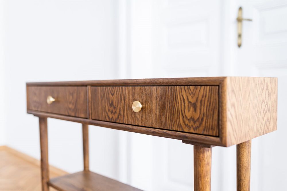 Konsola drewniana mid century-modern duński styl Farum