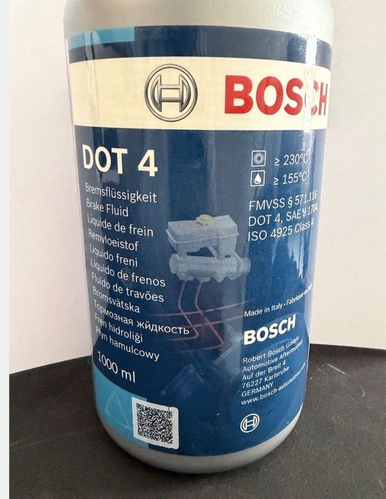 Гальмівна рідина Bosch DOT 4, 0,5 л 1987479106