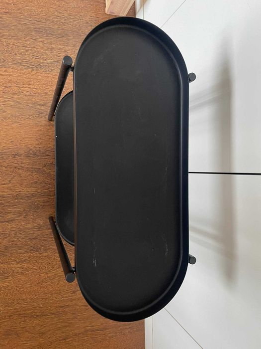 OLIVBLAD Floreira, interior/exterior preto, 56 cm