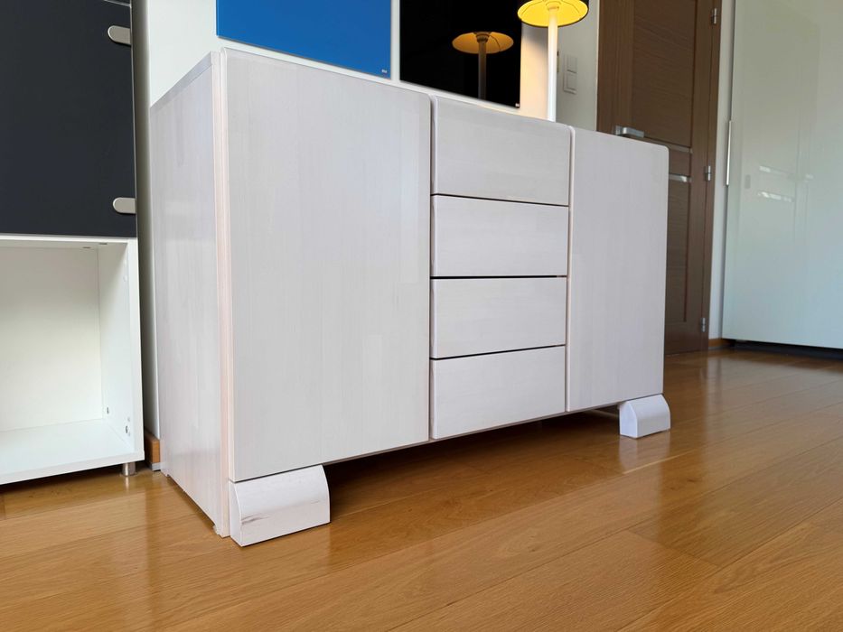 ŁÓŻKO KOMODA Zestaw mebli do sypialni – drewno dębowe SETI (THE BEDS)