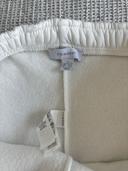 Biale spodnie dres primark