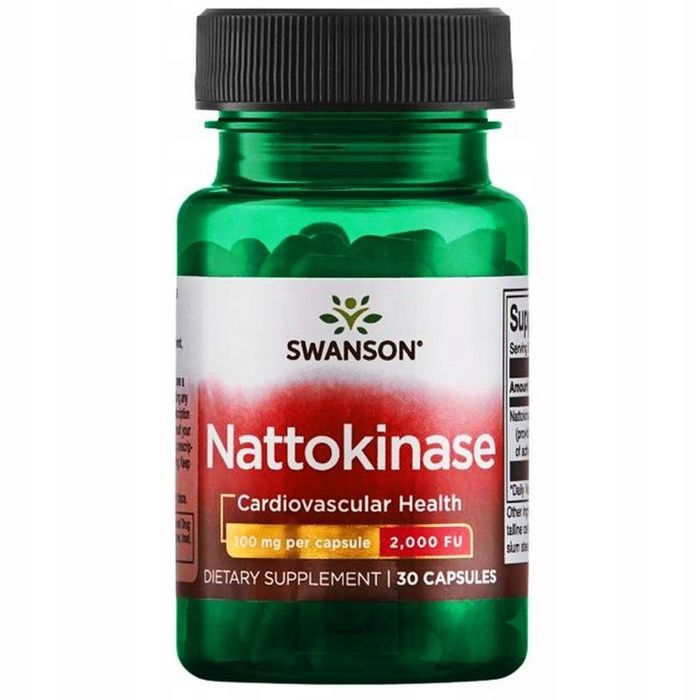 swanson nattokinase nattokinaza 100mg 30kapsułek 2,000 f.u. serce krążenie
