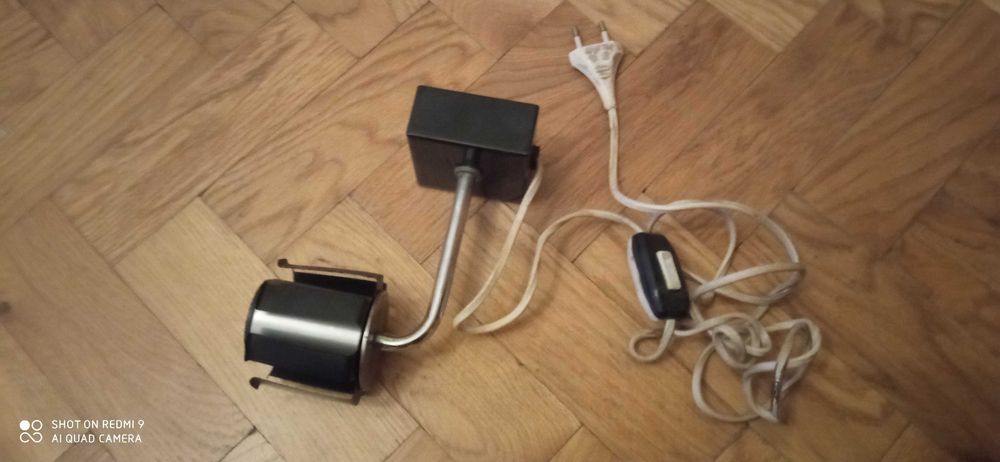 Kinkiet ścienny chrom/czarny na żarówki ozdobne E27