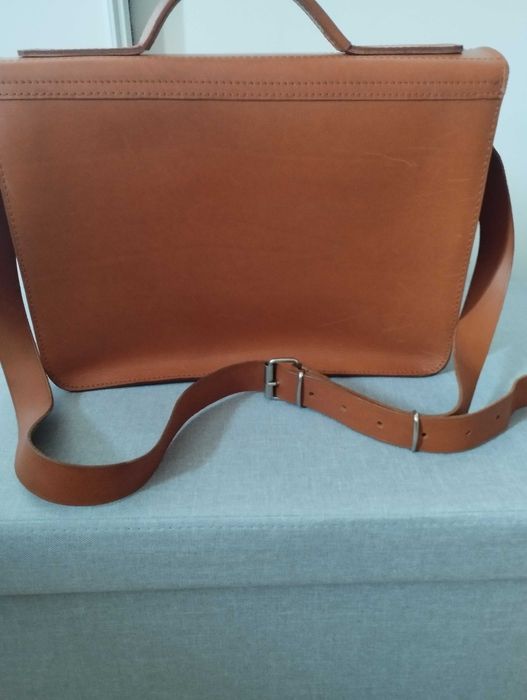 Teczka Orso Nero ze skóry juchtowej