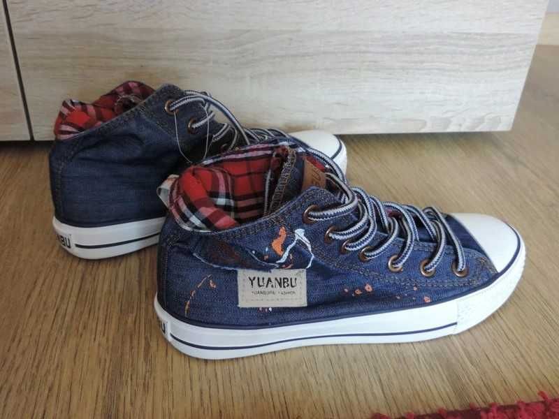 Jeansowe buty trampki rozmiar 38 nowe z metką
