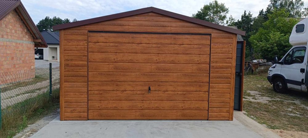 Garaz blaszak 6x5.80 orzech mat