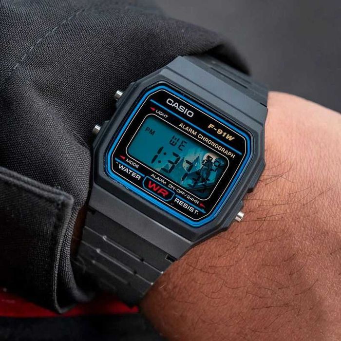 Casio F91W Modificado – Edição Batman, Novo