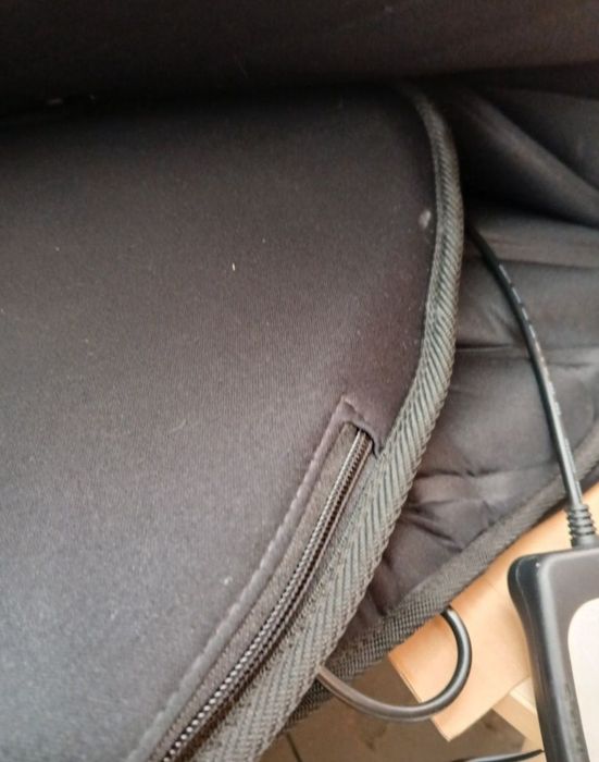 Elektryczna mata masująca zakładana na fotel