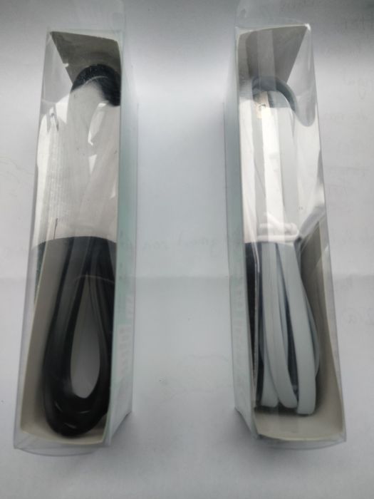 Cabos 1,5m para carregadores iPhone 2.4, azul cinzento e preto, novo