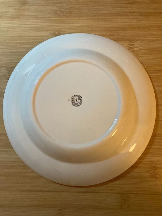 6 pratos da Fábrica de Loiça de Sacavém