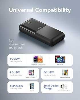 VIYISI Power Bank 30000 mAh, 22,5 W PD QC 3.0, com 3 entradas-4 saídas64172190928259124