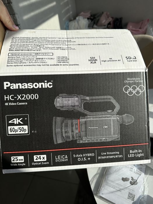 Терміновий продаж Цифрова відеокамера Panasonic 4K Flash HC-X2000