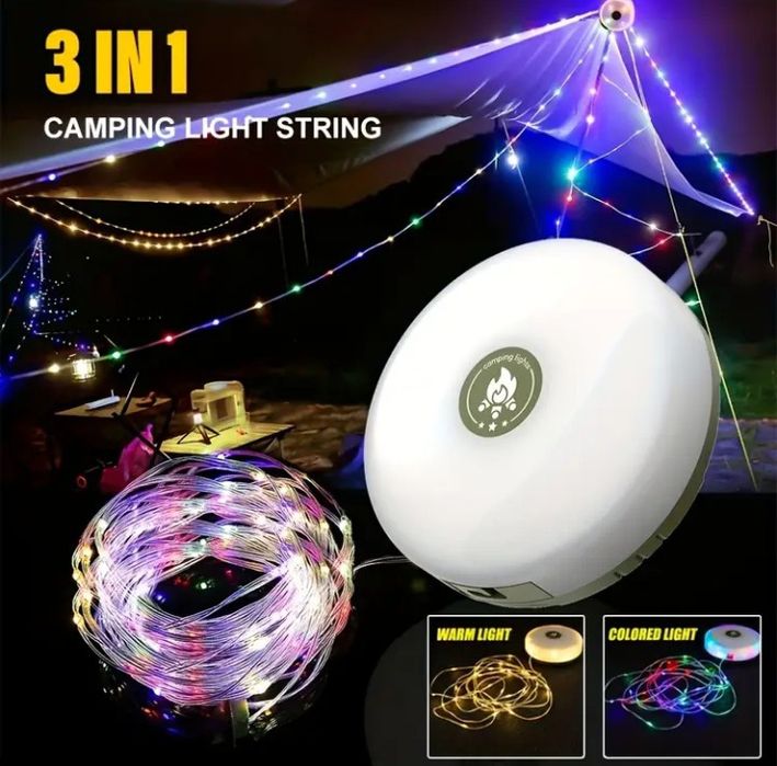 Лампа герлянда 3в1