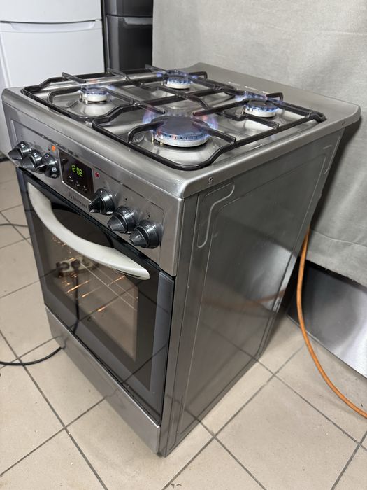 Плита газова з духовкою електричною Mastercook Нержавійка