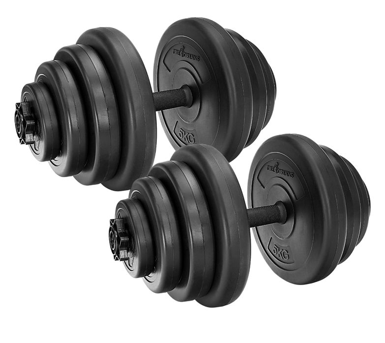 HANTLE 40 KG CIĘŻARKI HANTELKI 2x20 kg treningowe do ćwiczeń obciążeni