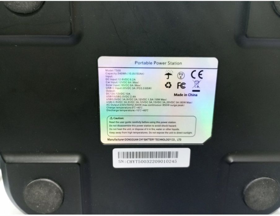 зарядна станція Ecoflow TIG FOX T500 Portable Power Station 540Wh