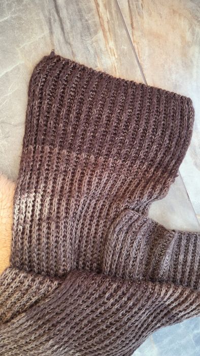 Szal 2 metry modna czekolada