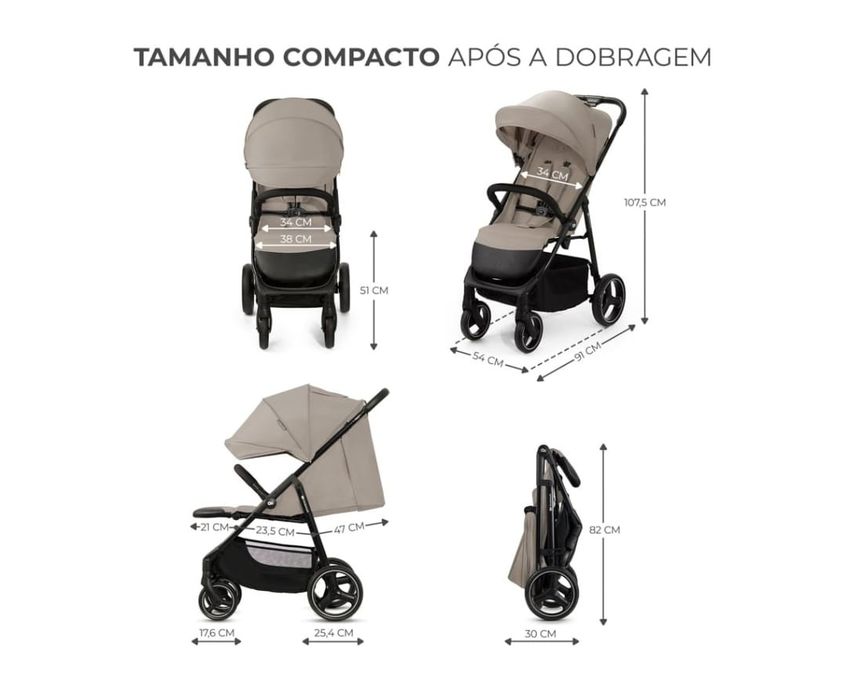 Carrinho de bebé grande até 25 kg TRIG 3 Kinderkraft