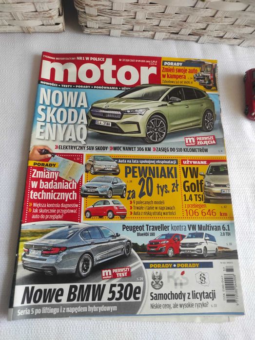 Czasopismo Motor WYSZUKAJ Auto 37/2020 Mustang 530e Panamera Traveller