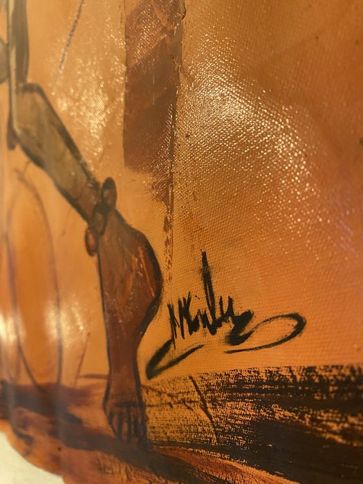 Quadro Tecido Dança Africana (Angola)